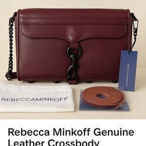 Rebecca Minkoff Love Crossbody Bag – Deep Plum Leather